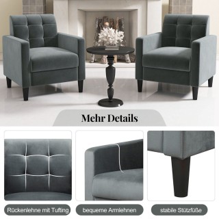 Costway Πολυτελής Βελούδινη Πολυθρόνα Mid-Century Σχεδιασμού HW721... Costway Πολυτελής Βελούδινη Πολυθρόνα Mid-Century Σχεδιασμού HW721...