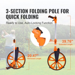 Ρόδα Μέτρησης VEVOR, Διάμετρος 317.5mm, Τηλεσκοπική 959.1-520mm, Μέ...