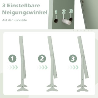 Costway Ρυθμιζόμενο Σταντ Κοσμημάτων με Καθρέφτη Πλήρους Σώματος - ...