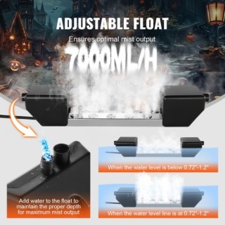 VEVOR Υπερηχητικός Υγραντήρας 10 Κεφαλών 7000mL/H IP67 Αδιάβροχος ... VEVOR Υπερηχητικός Υγραντήρας 10 Κεφαλών 7000mL/H IP67 Αδιάβροχος ...