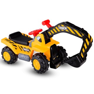 Costway  Παιδικός Εκσκαφέας με Καθισματάκι και Αποθηκευτικό Χώρο γι...