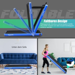 Costway  Πτυσσόμενος Διάδρομος Γυμναστικής 2-σε-1 με Bluetooth και ...