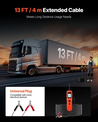 VEVOR Αυτοκινητιστικός Δοκιμαστής Κυκλωμάτων με Οθόνη TFT και Φωτισ...