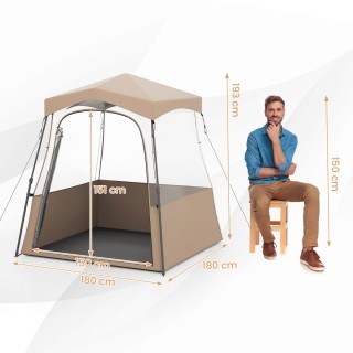 Costway Διάφανο Αθλητικό Σκηνικό με Ανθεκτικό Σκελετό και Τσάντα Με...