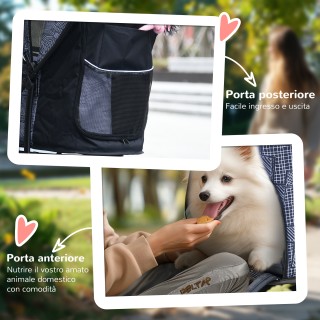 PawHut Καροτσάκι για Σκύλους με Καλάθι, Μαξιλάρι και 2 Λουριά, από ... PawHut Καροτσάκι για Σκύλους με Καλάθι, Μαξιλάρι και 2 Λουριά, από ...