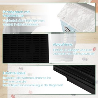 Costway Υπαίθριο Σπιτάκι Σκύλου με Πόρτα & 3 Παράθυρα & Αφαιρούμενο... Costway Υπαίθριο Σπιτάκι Σκύλου με Πόρτα & 3 Παράθυρα & Αφαιρούμενο...