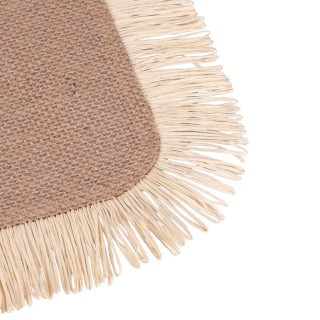 Villa dEste Home Ορθογώνιο Σουπλά 45x30 εκ. από Λινάτσα με Χάρτινες... Villa dEste Home Ορθογώνιο Σουπλά 45x30 εκ. από Λινάτσα με Χάρτινες...