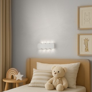 BAKAJI Απλίκα Τοίχου 8 LED Λάμπα Τοίχου Λευκή με Ψυχρό Λευκό Φως 21... BAKAJI Απλίκα Τοίχου 8 LED Λάμπα Τοίχου Λευκή με Ψυχρό Λευκό Φως 21...