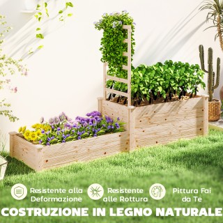 Outsunny Υπερυψωμένη Ζαρντινιέρα με Πλέγμα για Αναρριχώμενα και Δια... Outsunny Υπερυψωμένη Ζαρντινιέρα με Πλέγμα για Αναρριχώμενα και Δια...