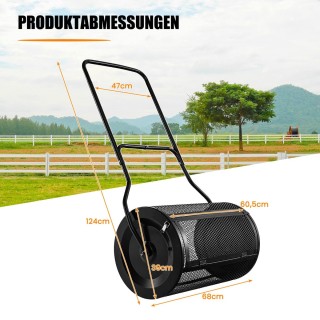 Costway Πολυλειτουργικός Διανομέας Κήπου 60,5 εκ. για Ομοιόμορφη Λ... Costway Πολυλειτουργικός Διανομέας Κήπου 60,5 εκ. για Ομοιόμορφη Λ...