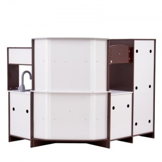 Παιδική Κουζίνα VEVOR με 24 Αξεσουάρ - Καφέ  ZTCFWJTZZJSMU245GV9