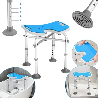 BAKAJI Ρυθμιζόμενο Καθισμα Ντους με Αντιολισθητικά Πόδια 02001750 BAKAJI Ρυθμιζόμενο Καθισμα Ντους με Αντιολισθητικά Πόδια 02001750