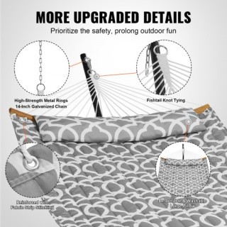 Διπλή Αιώρα VEVOR με Βάση και Μαξιλάρι, 480lb Χωρητικότητα HFDCHBS... Διπλή Αιώρα VEVOR με Βάση και Μαξιλάρι, 480lb Χωρητικότητα HFDCHBS...
