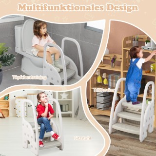 Costway Τρίποδο Σκαμπό για Παιδιά με Αντιολισθητική Σχεδίαση και Ρυ... Costway Τρίποδο Σκαμπό για Παιδιά με Αντιολισθητική Σχεδίαση και Ρυ...