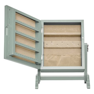 Atmosphera Κοσμηματοθήκη με Καθρέπτη 29x15x22 cm Πράσινη 211546-Green Atmosphera Κοσμηματοθήκη με Καθρέπτη 29x15x22 cm Πράσινη 211546-Green