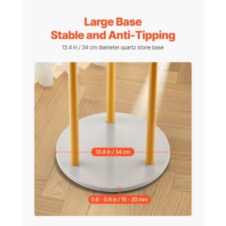 VEVOR Επιδαπέδιο Κρεμάστρα με Κρυστάλλινη Βάση & 9 Γάντζους YMJYXJJ...