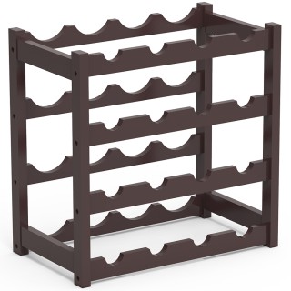 BAKAJI Καντινέτα Portavino από ξύλο μπαμπού καρυδιάς με 16 διαμερί... BAKAJI Καντινέτα Portavino από ξύλο μπαμπού καρυδιάς με 16 διαμερί...