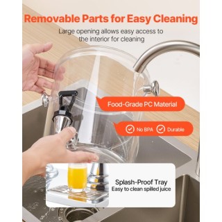 VEVOR Διανομέας Ποτών 8L x 2 με Βρυσάκι από Ανοξείδωτο Ατσάλι BXGYL... VEVOR Διανομέας Ποτών 8L x 2 με Βρυσάκι από Ανοξείδωτο Ατσάλι BXGYL...