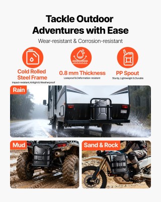 VEVOR Καναπές Μεταφοράς Καυσίμου 20L με Στόμιο & Άνετη Λαβή, Μέγ. Ρ...