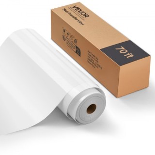 VEVOR Λευκή Γυαλιστερή Βινυλίου Μεταφοράς Θερμότητας HTV 30.48cm x ... VEVOR Λευκή Γυαλιστερή Βινυλίου Μεταφοράς Θερμότητας HTV 30.48cm x ...