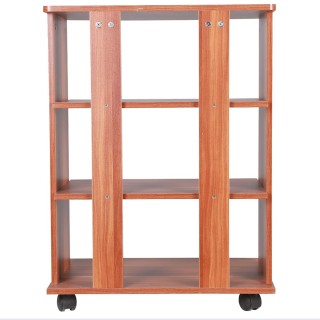 BAKAJI Κινητό έπιπλο τηλεόρασης από ξύλο με 3 ράφια και ρόδες Καρο... BAKAJI Κινητό έπιπλο τηλεόρασης από ξύλο με 3 ράφια και ρόδες Καρο...