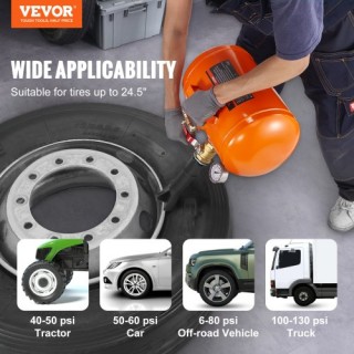VEVOR Φουσκωτής Ελαστικών 5L με Μανόμετρο, 145 PSI για Αυτοκίνητα &... VEVOR Φουσκωτής Ελαστικών 5L με Μανόμετρο, 145 PSI για Αυτοκίνητα &...