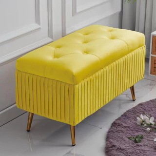 BAKAJI Πουφ Πάγκος Αποθήκευσης σε Βελούδο Ορθογώνιο Μαλακό Ευρύχωρ... BAKAJI Πουφ Πάγκος Αποθήκευσης σε Βελούδο Ορθογώνιο Μαλακό Ευρύχωρ...