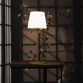 Επαναφορτιζόμενο Φωτιστικό με Εφέ Ξύλου - 15 x 40 x 15 cm Λευκό LA0... Επαναφορτιζόμενο Φωτιστικό με Εφέ Ξύλου - 15 x 40 x 15 cm Λευκό LA0...