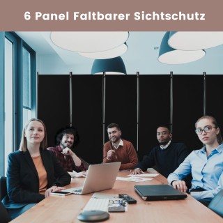 Πτυσσόμενο Διαχωριστικό Χώρου 6 Τμημάτων με Ρόδες 334,5 x 30 x 172c... Πτυσσόμενο Διαχωριστικό Χώρου 6 Τμημάτων με Ρόδες 334,5 x 30 x 172c...