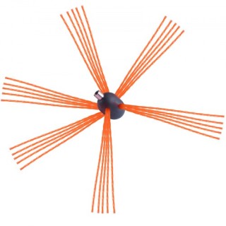 Σετ Καθαρισμού Καμινάδας VEVOR 7m με Εύκαμπτες Ράβδους και Βούρτσα ...