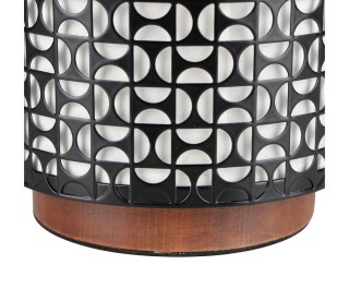 Ostaria Λάμπα Ξύλο Μέταλλο Βαμβάκι Arsène Καφέ Μαύρο Λευκό - Ξύλο Π... Ostaria Λάμπα Ξύλο Μέταλλο Βαμβάκι Arsène Καφέ Μαύρο Λευκό - Ξύλο Π...