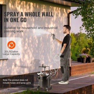 Δοχείο Βαφής Πίεσης 20L με Ρόδες VEVOR  PQYLGSDXOX20NHLFBV0