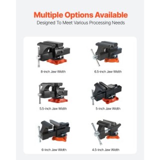 VEVOR 8 Πολύχρηστη Μέγγενη από Εύκαμπτο Σίδηρο με Περιστρεφόμενη Β... VEVOR 8 Πολύχρηστη Μέγγενη από Εύκαμπτο Σίδηρο με Περιστρεφόμενη Β...