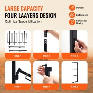 VEVOR  Τετράριχτη Βάση Σέλας Τοίχου για Δυτικές & Αγγλικές Σέλες  M...