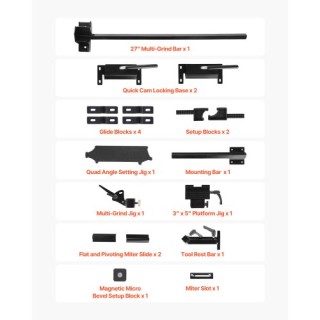 VEVOR Σύστημα Ακονίσματος Pro Grind με Πολύπλευρη Κατεργασία για 6 ...