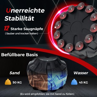 Costway 178 εκ Ελεύθερα Στεκόμενος Σάκος Πυγμαχίας με Γεμιζόμενη Βε...