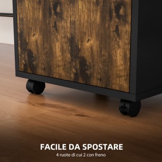 HOMCOM Συρταριέρα Αρχειοθέτησης με Συρτάρι και Ράφι 4 Ρόδες 40x35x6... HOMCOM Συρταριέρα Αρχειοθέτησης με Συρτάρι και Ράφι 4 Ρόδες 40x35x6...