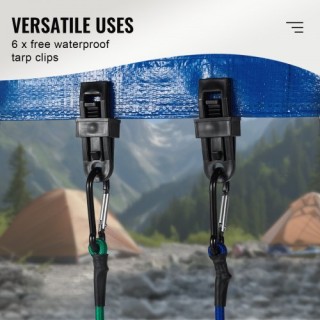 VEVOR Σετ 30 Ελαστικών Ιμάντων 8mm με Ατσάλινους Καραμπίνερες DLKZ... VEVOR Σετ 30 Ελαστικών Ιμάντων 8mm με Ατσάλινους Καραμπίνερες DLKZ...