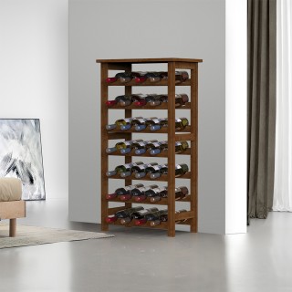 BAKAJI Ξύλινη Κάβα Κρασιών από Μπαμπού Καρυδιάς με 28 Θέσεις Μπαρ ... BAKAJI Ξύλινη Κάβα Κρασιών από Μπαμπού Καρυδιάς με 28 Θέσεις Μπαρ ...