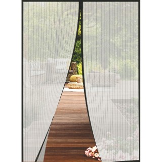 Galileo Μαύρη μαγνητική σίτα για πόρτα 130x220 cm με αυτοκόλλητη τα...