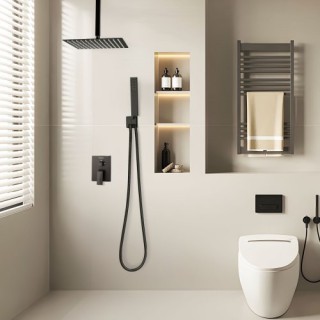 VEVOR Σετ Ντουζιέρας με Τετράγωνο Ροζονιέρα 10 και Χειρολαβή, Μαύρο... VEVOR Σετ Ντουζιέρας με Τετράγωνο Ροζονιέρα 10 και Χειρολαβή, Μαύρο...