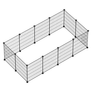 BAKAJI Περίφραξη Μικρών Ζώων Προσαρμόσιμη Μεταλλική Περίφραξη για Χ... BAKAJI Περίφραξη Μικρών Ζώων Προσαρμόσιμη Μεταλλική Περίφραξη για Χ...