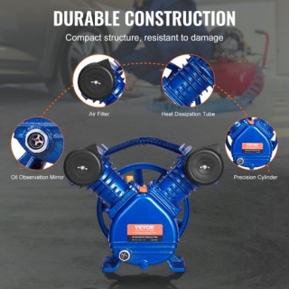 VEVOR Κεφαλή Αντλίας Αεροσυμπιεστή 3HP 6.25CFM @ 90PSI 2-Κύλινδρος... VEVOR Κεφαλή Αντλίας Αεροσυμπιεστή 3HP 6.25CFM @ 90PSI 2-Κύλινδρος...