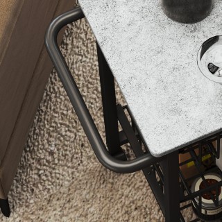 HOMCOM Τρόλεϊ Κουζίνας με 3 Καλάθια και Χερούλι, από Ατσάλι και Ξύλ... HOMCOM Τρόλεϊ Κουζίνας με 3 Καλάθια και Χερούλι, από Ατσάλι και Ξύλ...