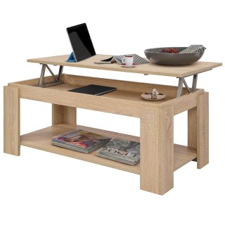 BAKAJI  Τραπέζι σαλονιού με ανυψωμένο αποθηκευτικό χώρο, 50 x 100 x...