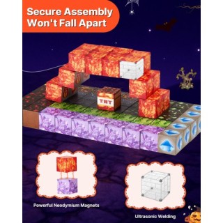 VEVOR Μαγνητικά Τουβλάκια Κάστρο STEM Montessori 150 Τεμ. CLKGNBHAC...