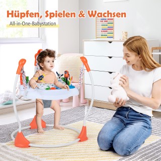 Costway Παιδικό Κουνιστό και Πηδηχτό Κάθισμα σε Πορτοκαλί χρώμα με ... Costway Παιδικό Κουνιστό και Πηδηχτό Κάθισμα σε Πορτοκαλί χρώμα με ...