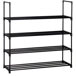 BAKAJI Συμπαγής Παπουτσοθήκη 4 Ραφιών από Ατσάλι για Εξοικονόμηση Χ... BAKAJI Συμπαγής Παπουτσοθήκη 4 Ραφιών από Ατσάλι για Εξοικονόμηση Χ...