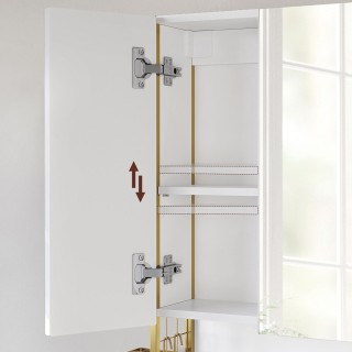 VASAGLE Φωτιζόμενο ΝτουλάπιΜπάνιου με Καθρέφτη, Ρυθμιζόμενα Ράφια κ... VASAGLE Φωτιζόμενο ΝτουλάπιΜπάνιου με Καθρέφτη, Ρυθμιζόμενα Ράφια κ...