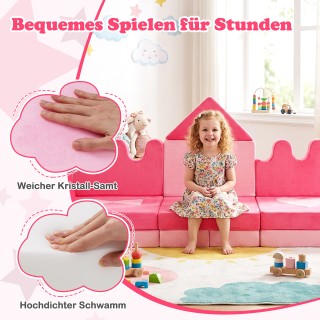 Costway Παιδικός αρθρωτός καναπές παιχνιδιού 14 τεμαχίων για εσωτερ... Costway Παιδικός αρθρωτός καναπές παιχνιδιού 14 τεμαχίων για εσωτερ...